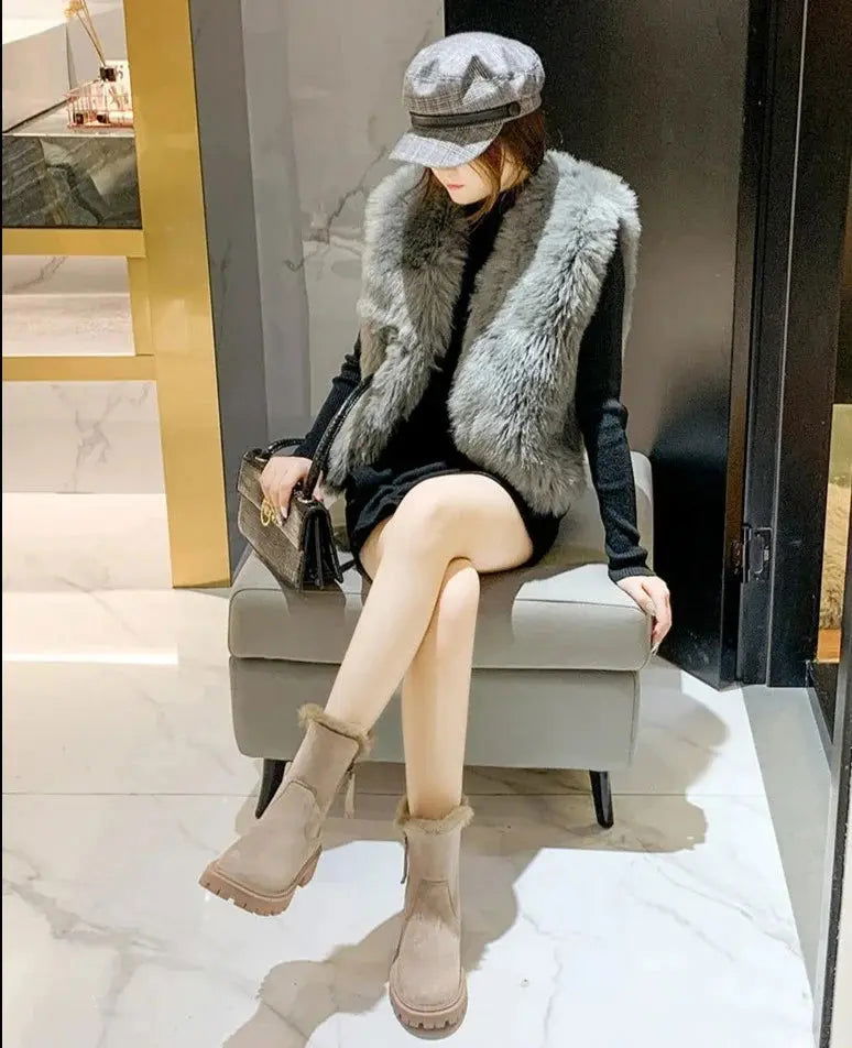 Cozy LAUREEN Padded Winter Boots - Lizabella Fashion -  -  - Cozy LAUREEN Padded Winter Boots - Lizabella Fashion - #tag1# - #tag2#