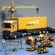 CreaTrek | Camion con gru giocattolo interattivo per l'apprendimento STEM 0