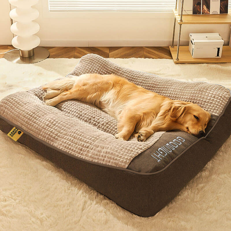 Cuccia ortopedica per cani – Cuccia per cani grande e spessa con supporto per il collo e fodera rimovibile e lavabile 1