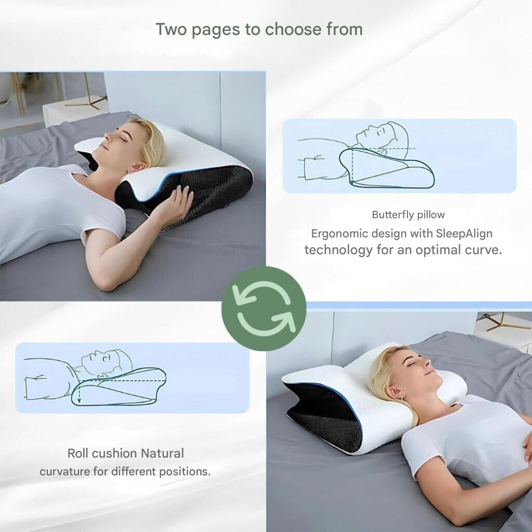 Cuscino Ortopedico Ergonomico in Memory Foam per Cervicale – Miglior Cuscino per il Sonno Senza Dolore Collo e Schiena 6