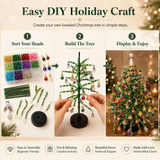 DIY Perlen-Weihnachtsbaum Bastelset für kreative festliche Dekoration 3
