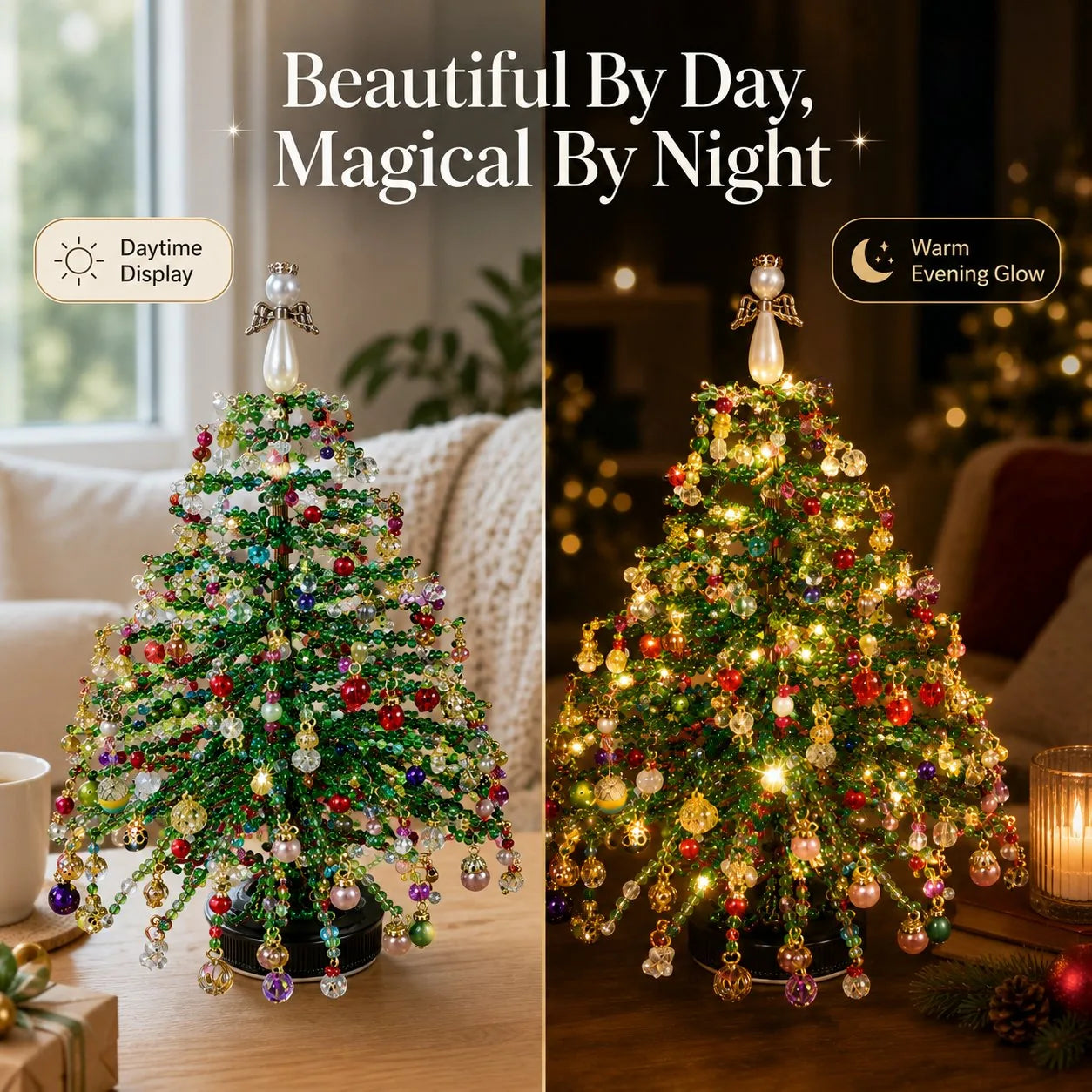 DIY Perlen-Weihnachtsbaum Bastelset für kreative festliche Dekoration 7