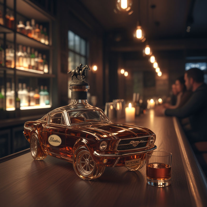 Decanter per Whisky Mustang Elegante Set per Bar di Casa con Design Unico e Stile Distintivo 1