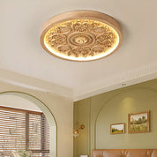 Dimmable LED-Deckenlampe mit Reliefdekor und drei Lichtfarben 1