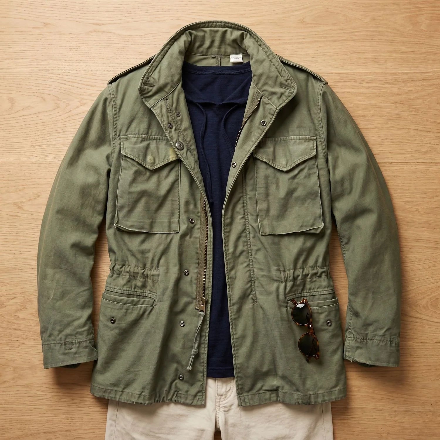 Dominik | Herren Vintage Feldjacke mit verstellbarem Bund M65 Field Jacket 1