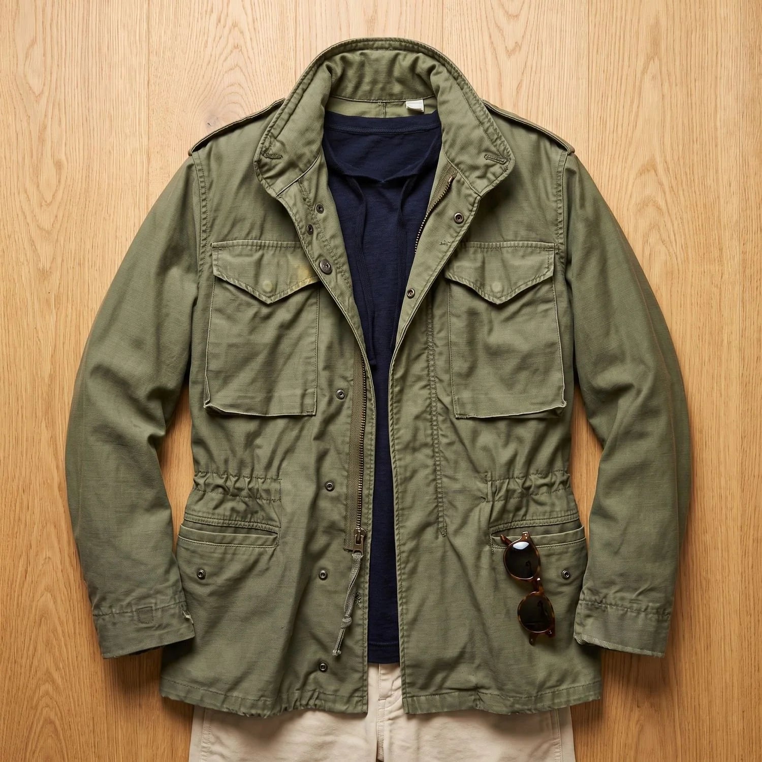 Dominik | Herren Vintage Feldjacke mit verstellbarem Bund M65 Field Jacket 2