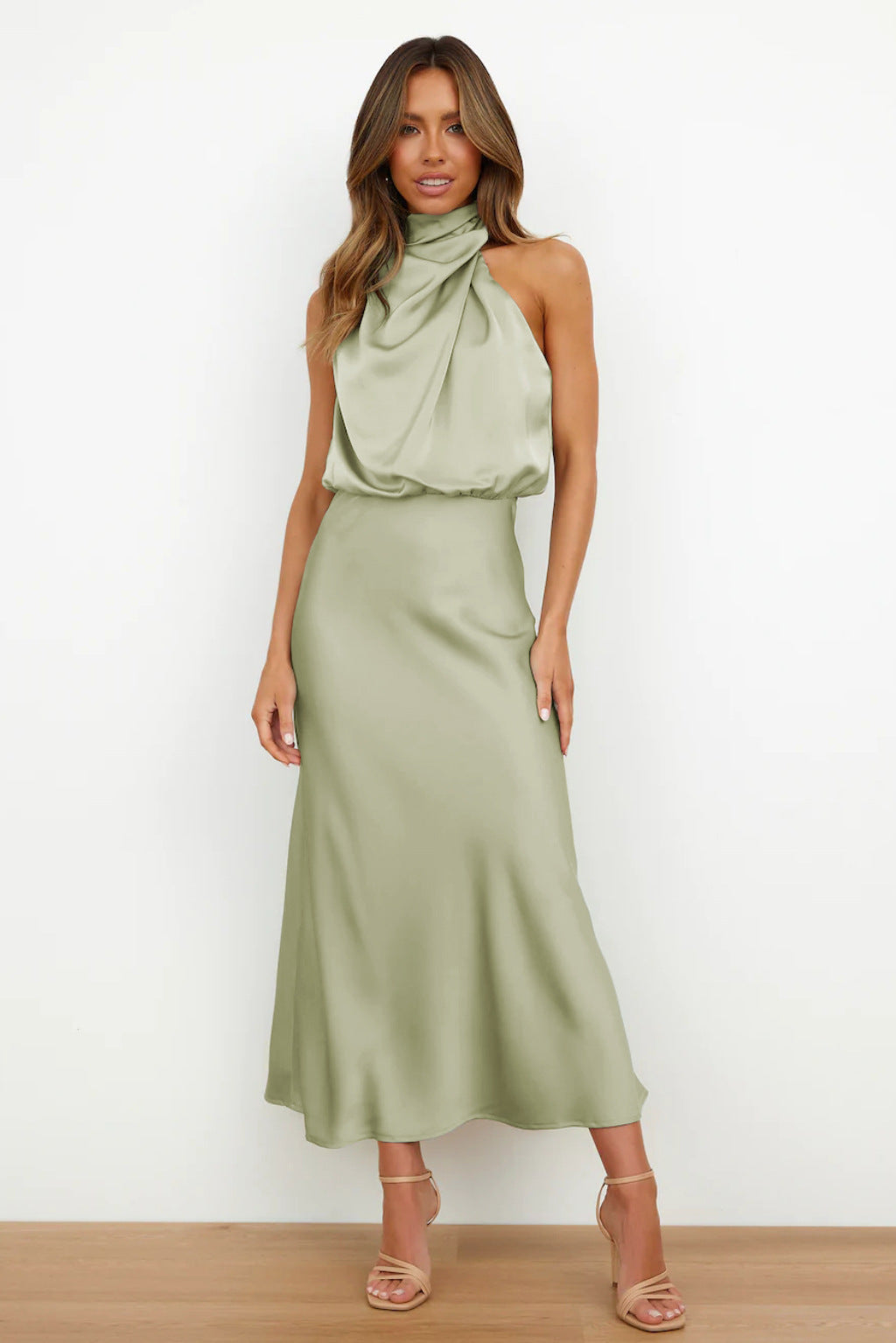 Doris | Damen Schickes Neckholder Abendkleid 0