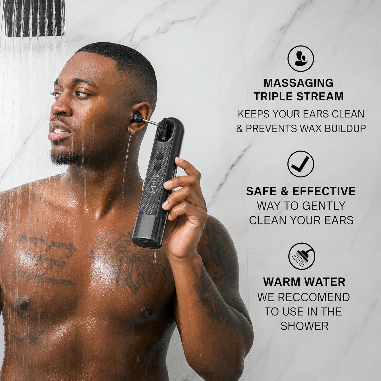 Wush Pro Extractor de Cera - Solución eficaz para la limpieza del oído para oídos más sanos y saludables