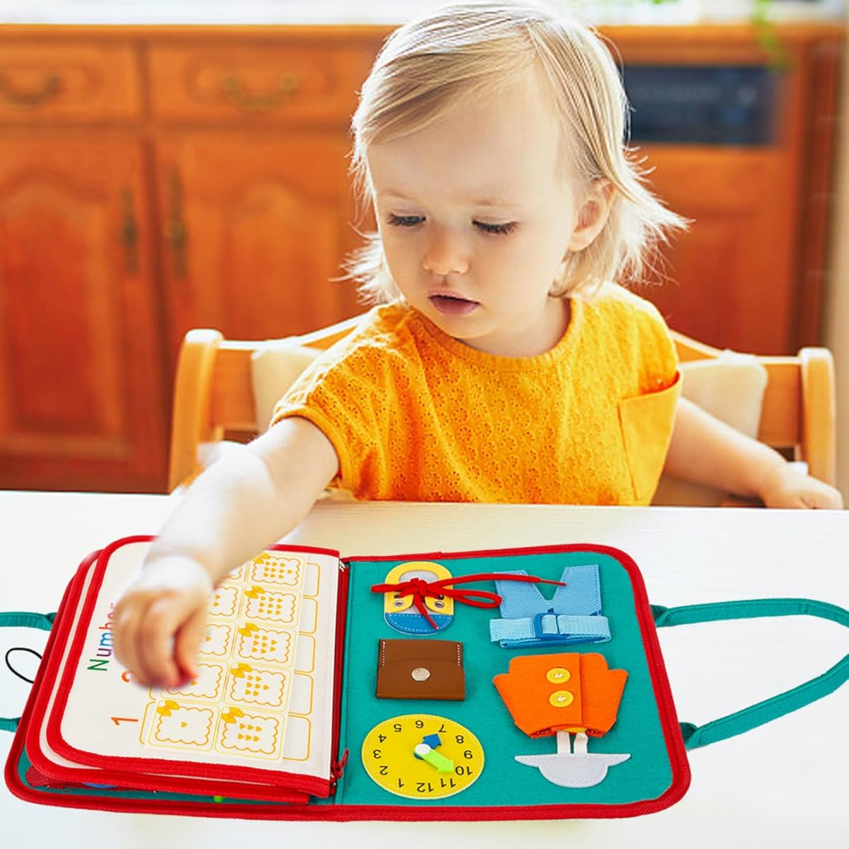 EduPlay | Libro di attività didattiche morbide per bambini piccoli con design accattivanti 0