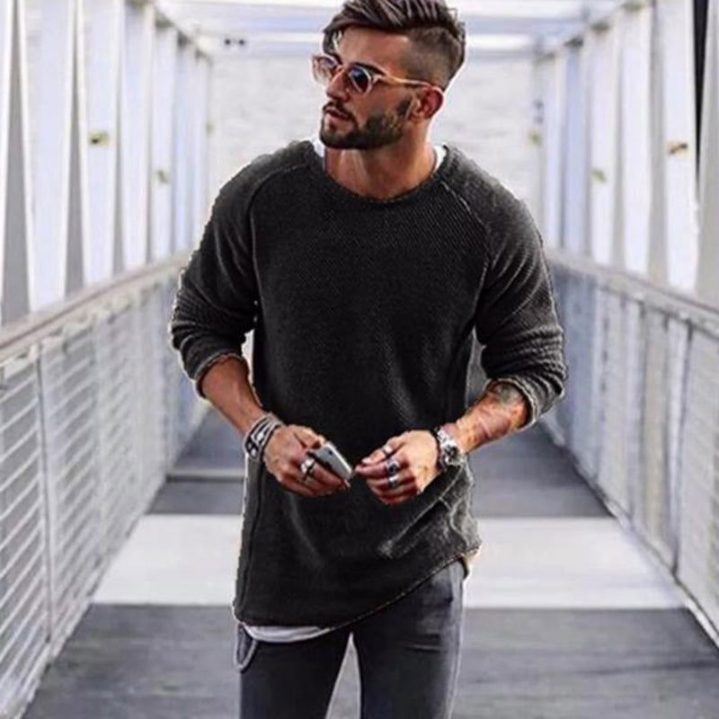 Edwards | Cozy Long-Sleeve Sweater for Men - Lizabella Fashion -  -  - Edwards | Cozy Long-Sleeve Sweater for Men - Lizabella Fashion - #tag1# - #tag2#