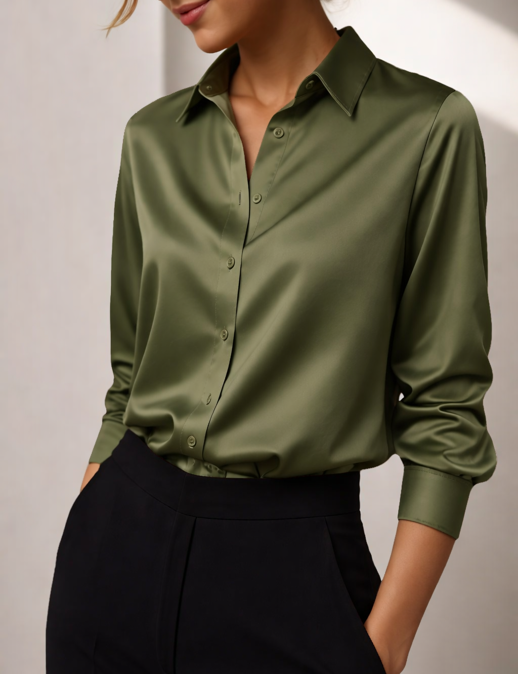 AMICIZIA | Blouse ample en satin d'été
