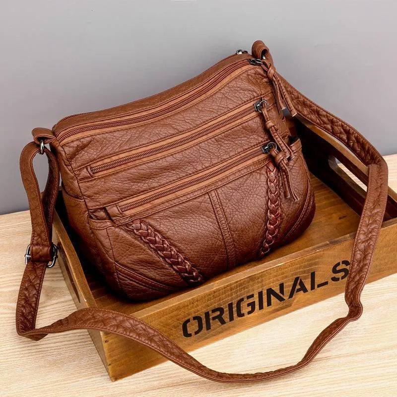 Elegante borsa da donna in vera pelle dal design elegante 0
