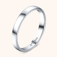 Anello Nadine in Argento 925 con Placcatura Oro 18K - Argento / 5 / 3 mm