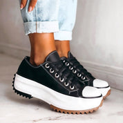 Elfriede | Damen Schnürung Plattform Freizeit Sneaker 0