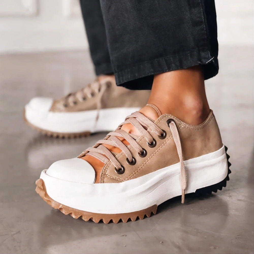 Elfriede | Damen Schnürung Plattform Freizeit Sneaker 1