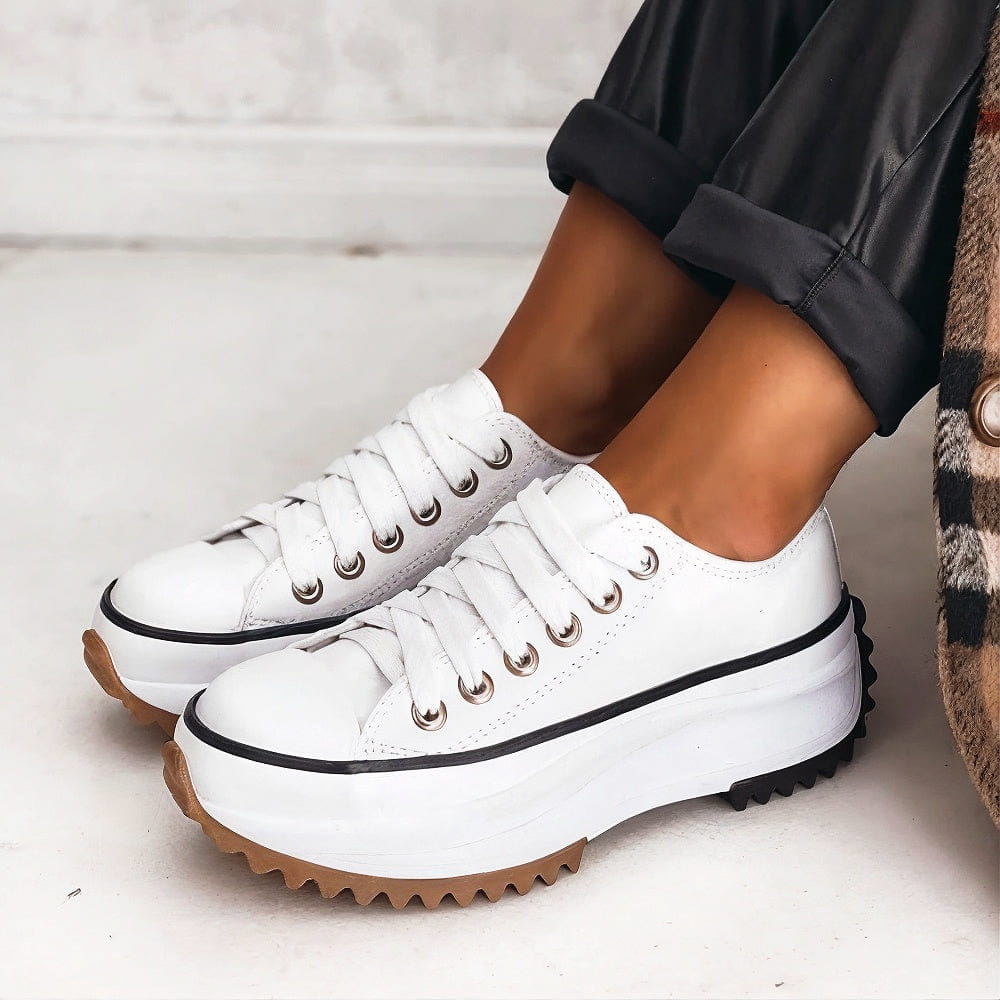 Elfriede | Damen Schnürung Plattform Freizeit Sneaker 3