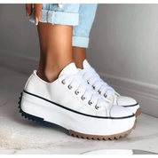 Elfriede | Damen Schnürung Plattform Freizeit Sneaker 4