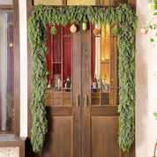 EvergreenCharm – Ghirlanda natalizia decorativa con luci LED in pino 3