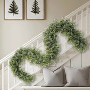 EvergreenCharm – Ghirlanda natalizia decorativa con luci LED in pino 4