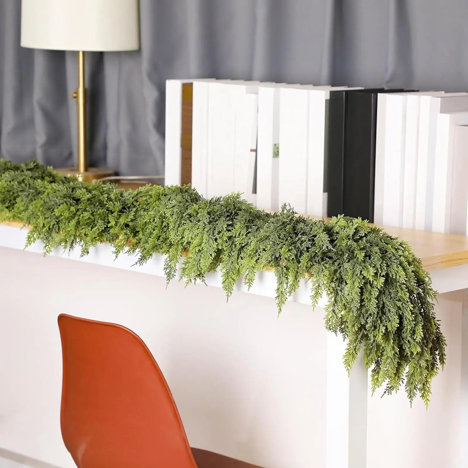 EvergreenCharm – Ghirlanda natalizia decorativa con luci LED in pino 5