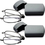 Faltbare Lesebrille - Tragbar mit Etui 0