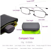 Faltbare Lesebrille - Tragbar mit Etui 1
