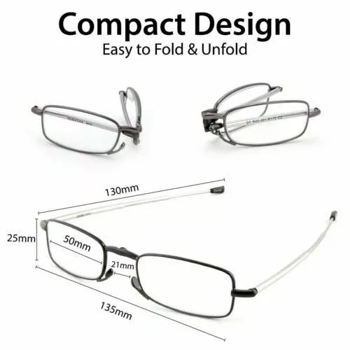 Faltbare Lesebrille - Tragbar mit Etui 2