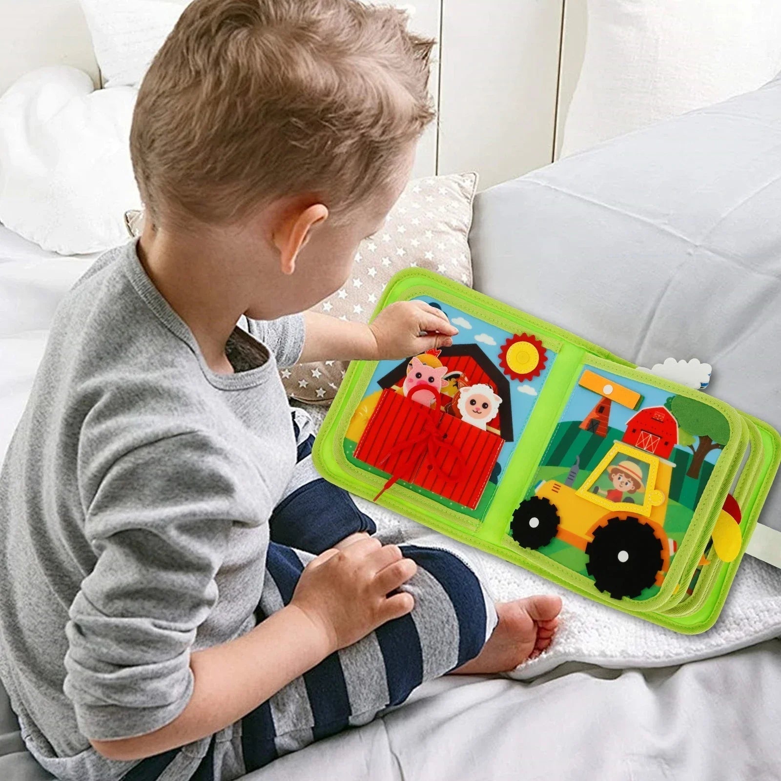 FarmVista | Libro interattivo per bambini sugli animali della fattoria e sull'apprendimento divertente 0
