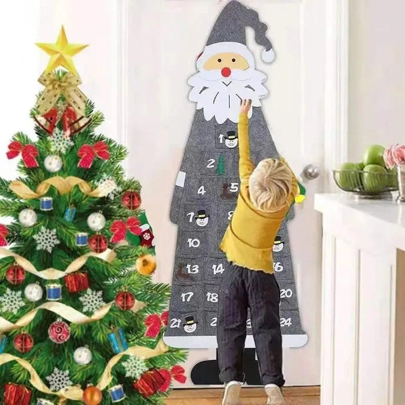 FelineFelt | Calendario dell'Avvento a forma di gatto con 24 mini sorprese di Babbo Natale 2