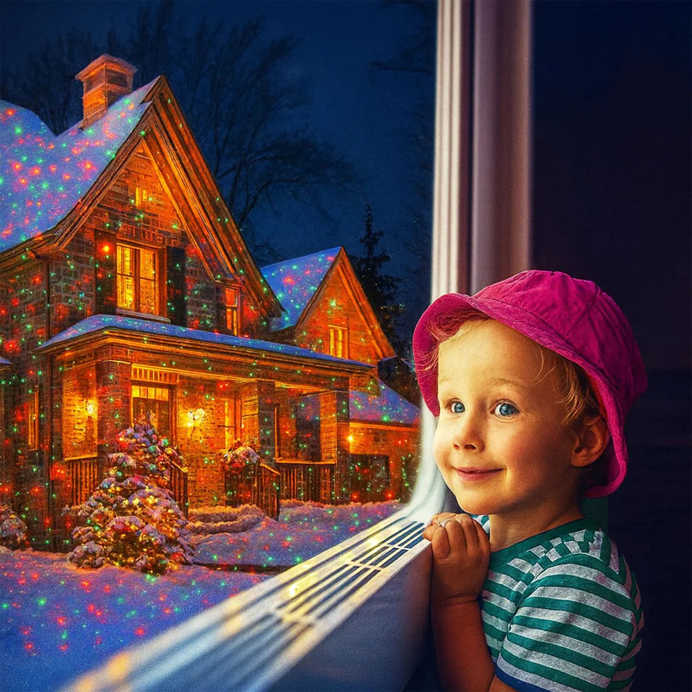 FestivaGlow | Proiettore luminoso impermeabile per esterni per decorazioni natalizie 2