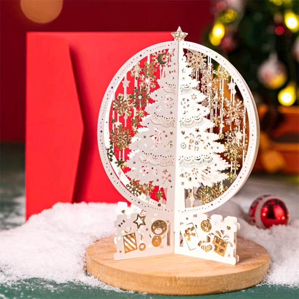 FestivaTree | Biglietto di auguri pop-up 3D con albero di Natale 0