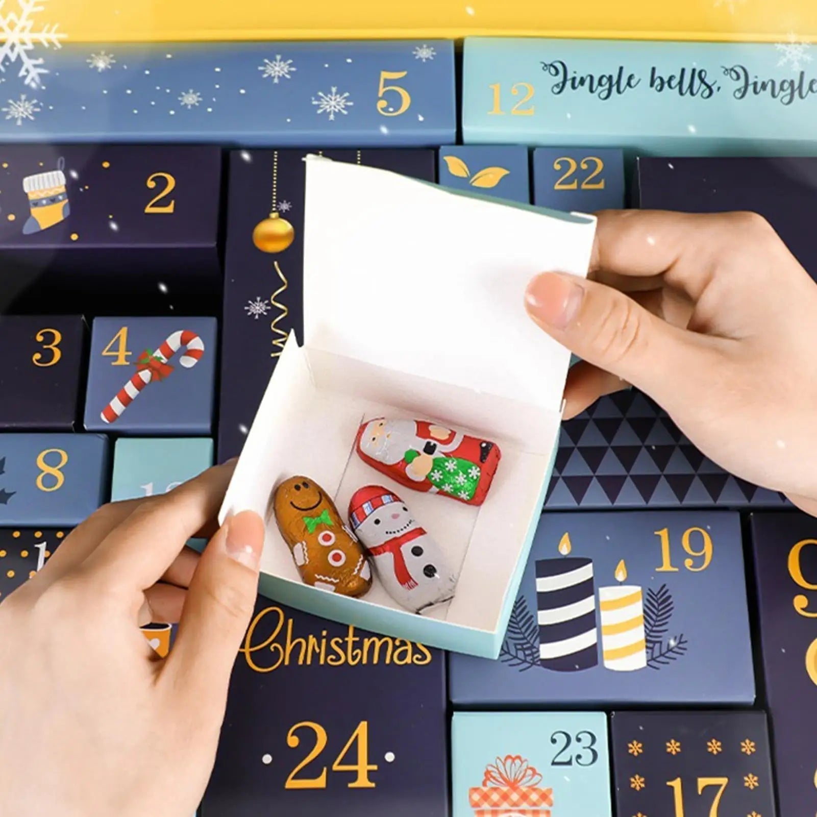 FestiveCraft | Calendario dell'Avvento fatto a mano con 24 scatole regalo riempibili 2