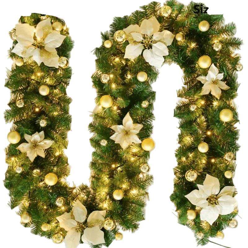 FestiveRattan – Lanterna natalizia in rattan intrecciata a mano con luce calda a LED 3
