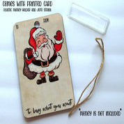 FestiveWood | Porta biglietti di auguri in legno rustico per le feste, da esporre nelle festività 1