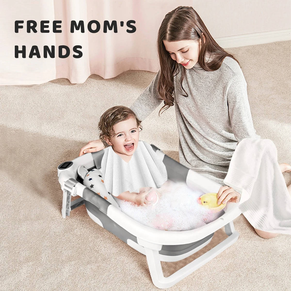 Foldable Newborn Bathing Tub 2