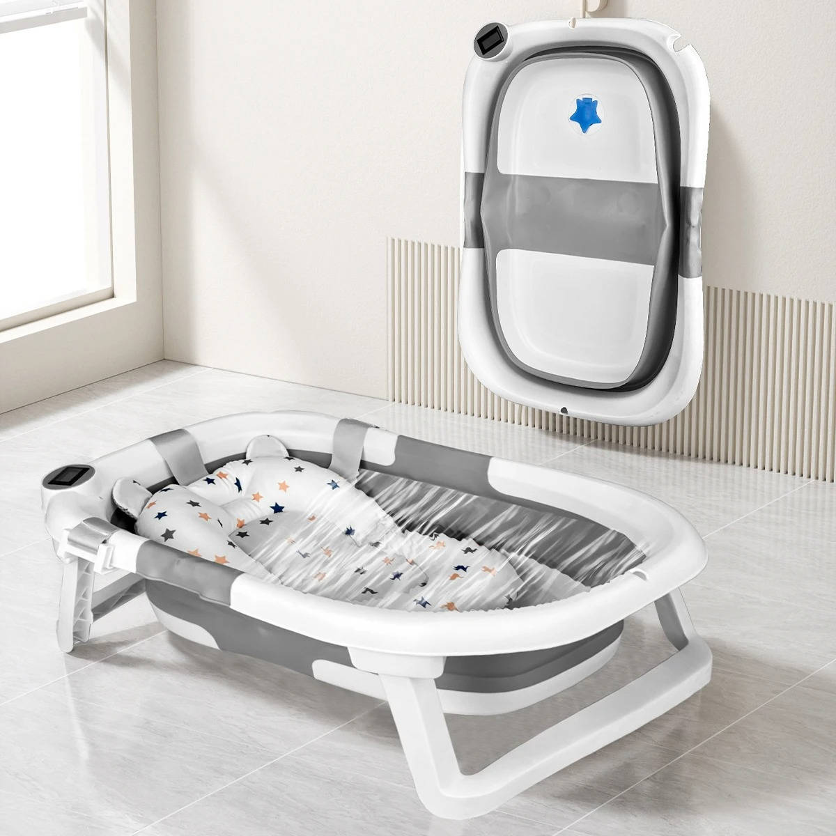 Foldable Newborn Bathing Tub 7