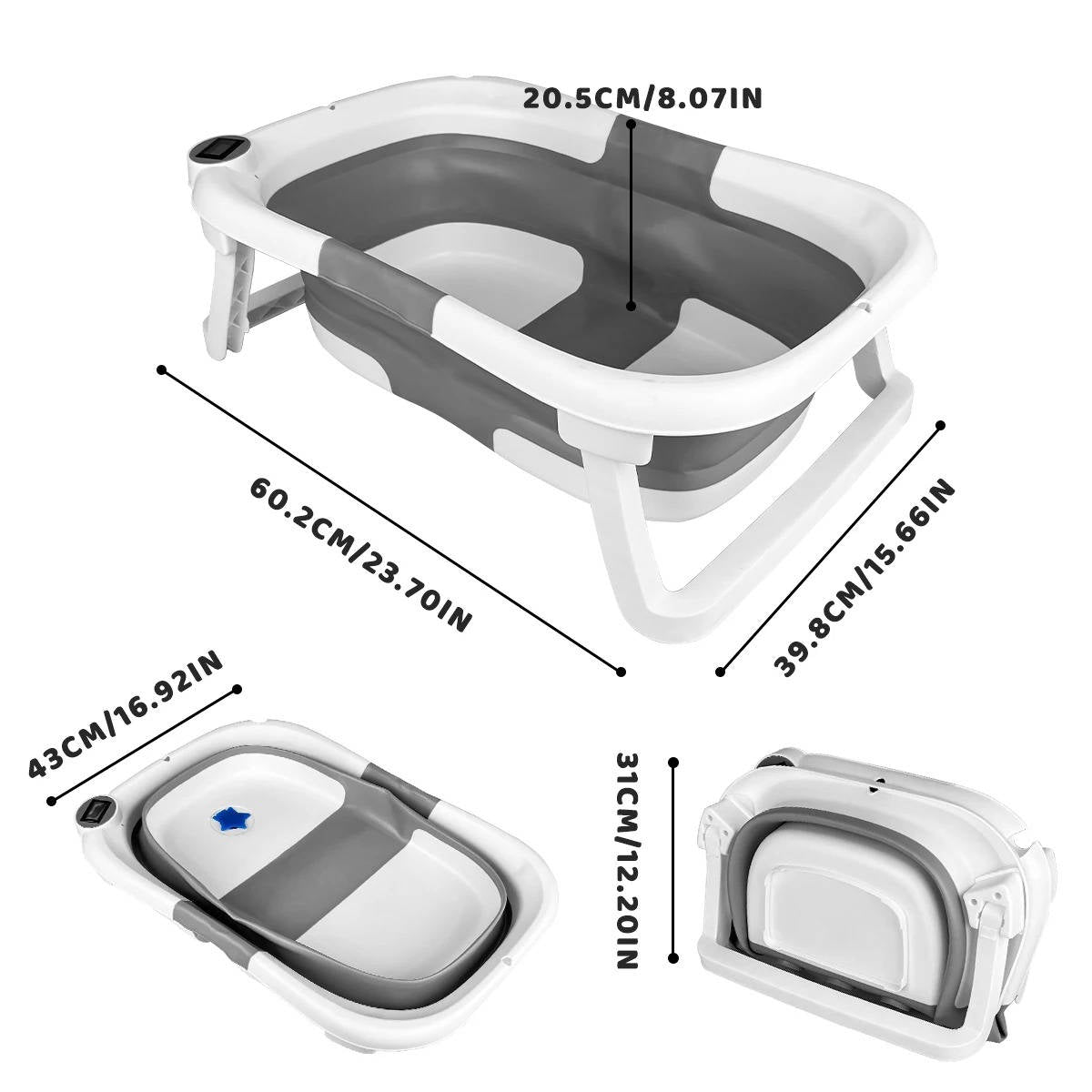 Foldable Newborn Bathing Tub 8