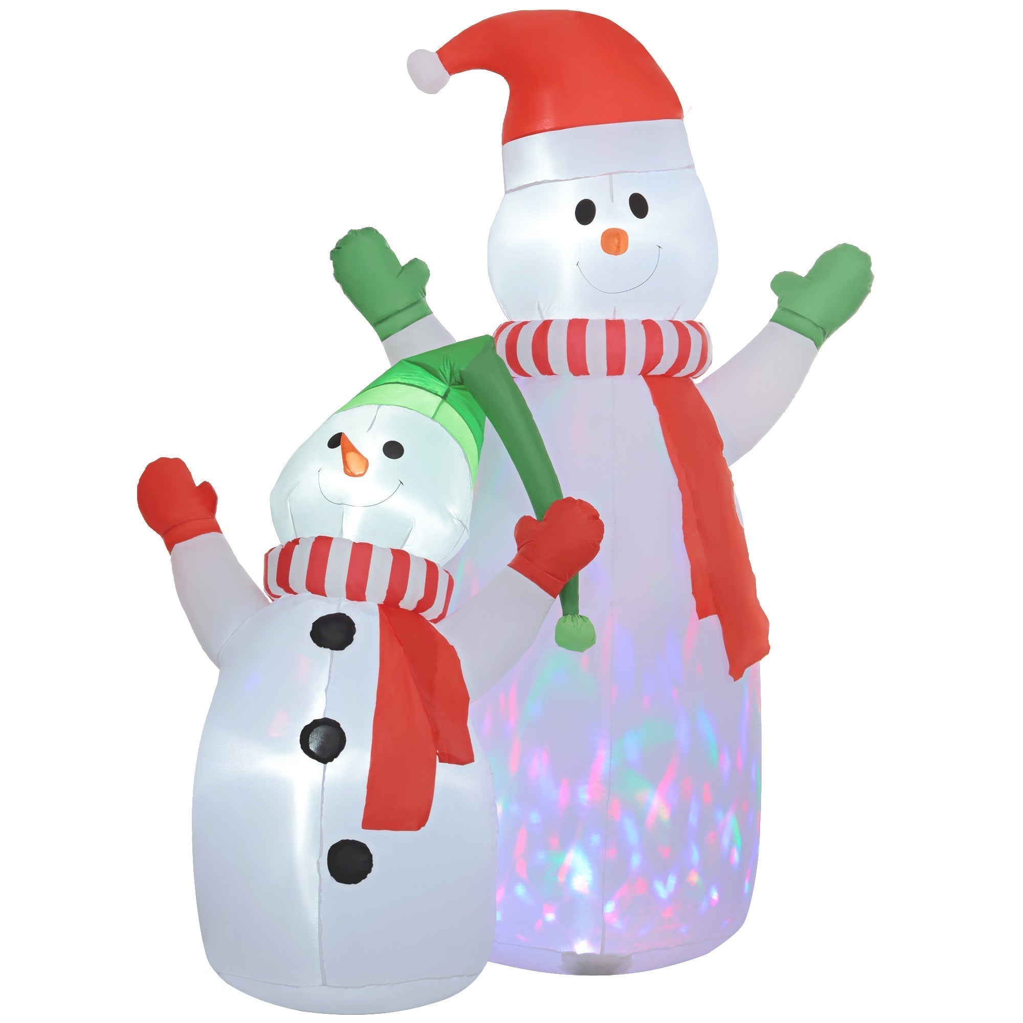 FrostyFamily – Grande pupazzo di neve illuminato per la decorazione del giardino anteriore 0