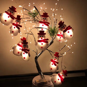 FrostyGlow – Luci per albero a forma di pupazzo di neve con illuminazione a LED bianca 1