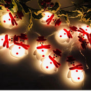 FrostyGlow – Luci per albero a forma di pupazzo di neve con illuminazione a LED bianca 2