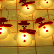 FrostyGlow – Luci per albero a forma di pupazzo di neve con illuminazione a LED bianca 3