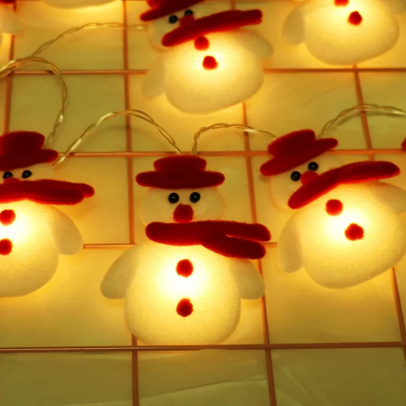 FrostyGlow – Luci per albero a forma di pupazzo di neve con illuminazione a LED bianca 3