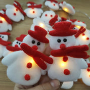 FrostyGlow – Luci per albero a forma di pupazzo di neve con illuminazione a LED bianca 4