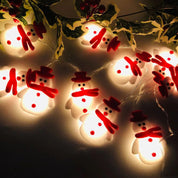 FrostyGlow – Luci per albero a forma di pupazzo di neve con illuminazione a LED bianca 5
