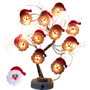 FrostyGlow – Luci per albero a forma di pupazzo di neve con illuminazione a LED bianca 6
