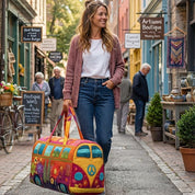Gesteppte Reisetasche mit Blumenmuster und verstellbarem Riemen 6