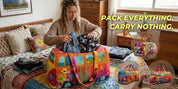 Gesteppte Reisetasche mit Blumenmuster und verstellbarem Riemen 8