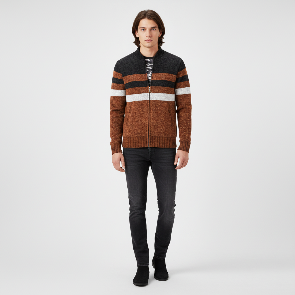 Gestreiftes Strickpullover - Karl 0