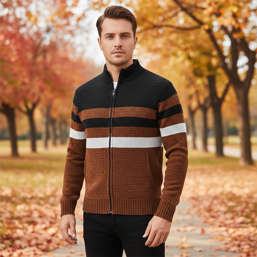 Gestreiftes Strickpullover - Karl 1