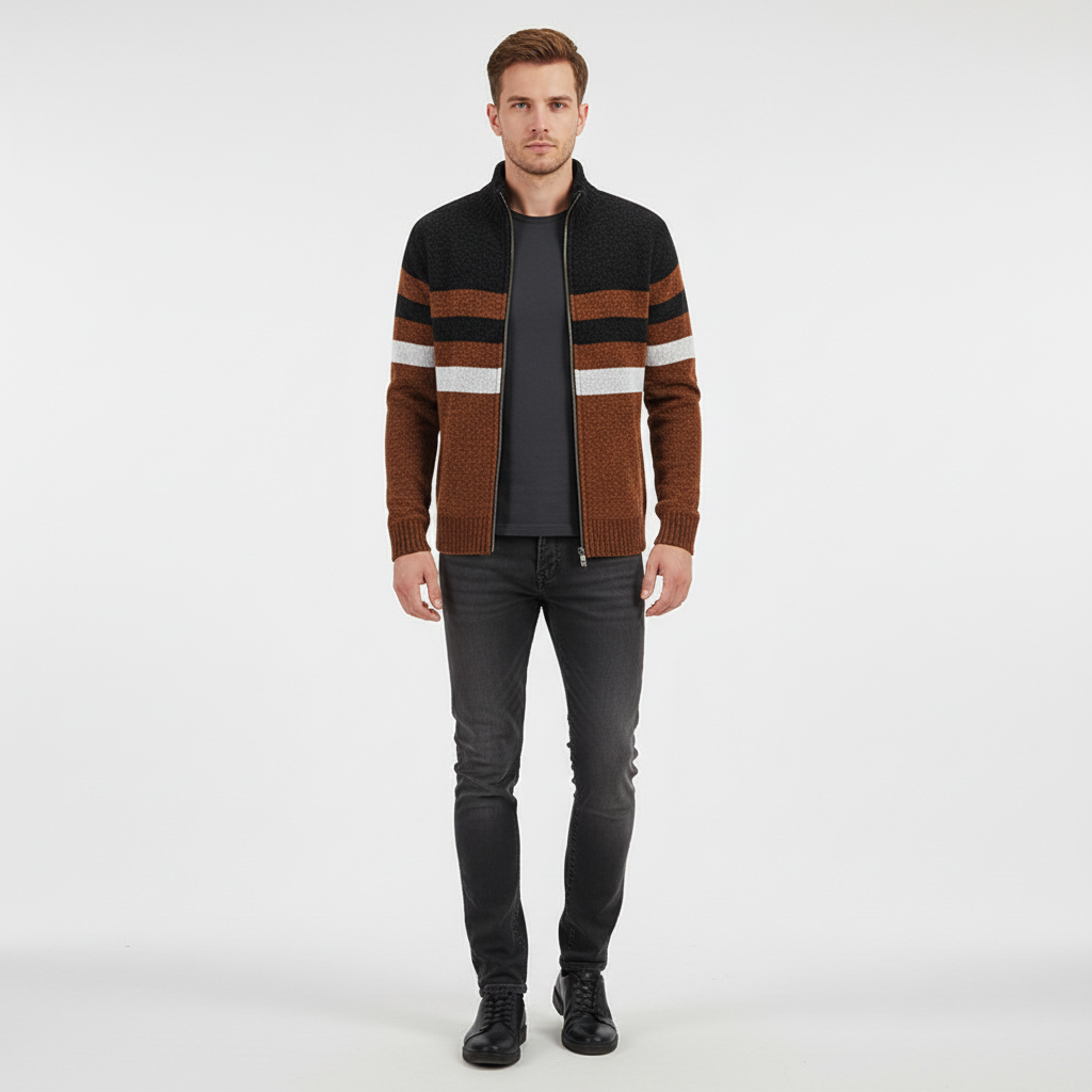 Gestreiftes Strickpullover - Karl 2